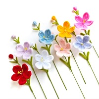 Bâton de fleurs torsadé personnalisé, pivoine, narcisse, cadeaux de Noël, arrangement de fleurs artificielles DIY pour la décoration de la maison