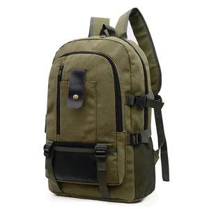 HR150-Mochila de lona para hombre, mochila de ocio para estudiantes de secundaria, bolsa de viaje para ordenador, para deportes al aire libre