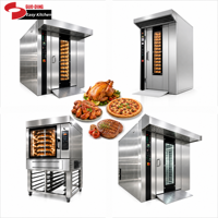 Four rotatif pour muffins, cupcakes et gâteaux, 5, 10 ou 15 plateaux, électrique, gaz, air chaud, équipement de boulangerie commercial, machine complète