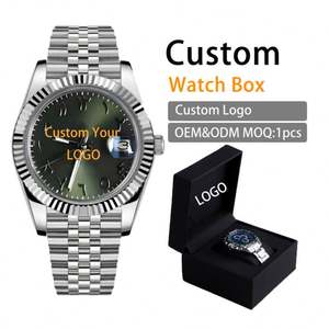 Reloj de Lujo para Hombre, de Acero Inoxidable, Movimiento Mecánico Automático, con Logotipo, Resistente al Agua, Esfera de 36 mm, Reserva de Energía, Venta al Por Mayor - Product Image 1