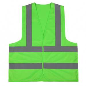 Wholesale Traffic Work Construction Security High Visibility Reflective Safety Mesh Vest with Logo - Product Image 3