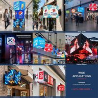 Pantalla LED Holográfica en Forma de Cubo, Pantalla LED 3D Transparente para Exhibiciones, Escaparates y Publicidad