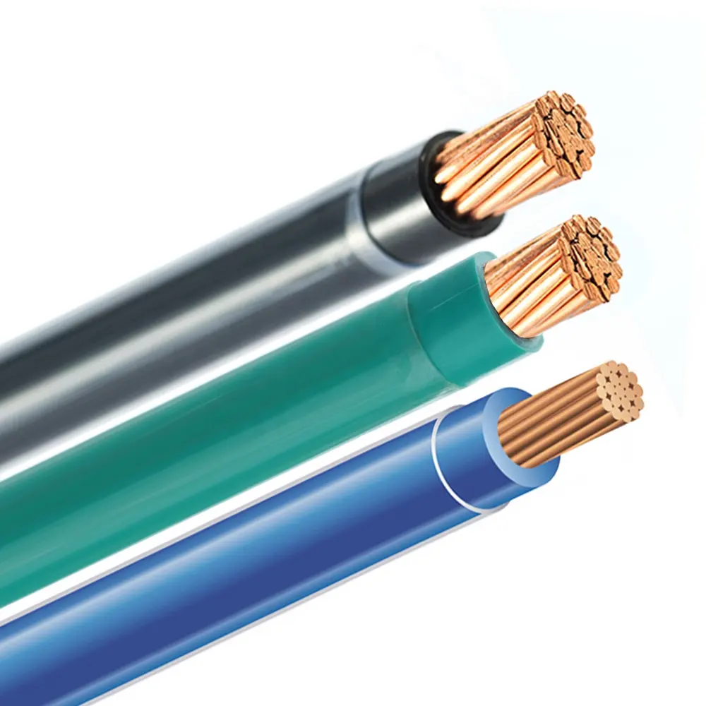THHN THWN Stranded Copper electric cable thhn wire 150mm2 14 AWG 12 awg 10AWG 600V THHN THWN cables wires