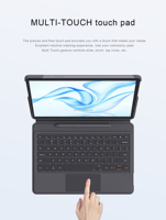 Casing Keyboard Kulit PC Pelindung Tablet Tab S9/S10 FE 10.9" dengan Tempat S Pen USB Type-C & Touchpad, Garansi 12 Bulan