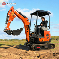 Mini-excavatrice de construction urbaine avec moteur Kubota, pièces personnalisables limitées pour les projets d'infrastructure