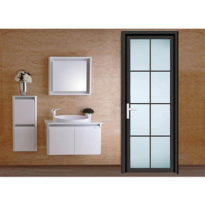 Vetro smerigliato vetro trasparente bianco porta interna <span class=keywords><strong>per</strong></span> bagni su misura porta a battente pvc - Product Image 6