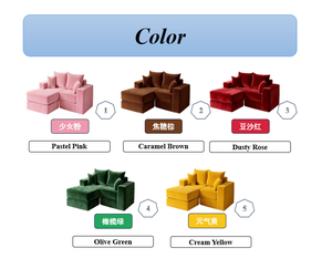 Olive Green Newly Launched 6 Module Customizable Free <strong>Combination</strong> Multi-seat <strong>Sofa</strong> <strong>Bed</strong> - Product Image 3