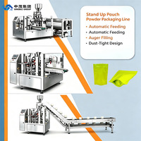 Machine d'emballage de sachets préformés Doypack à fermeture éclair pour poudre, cacao, farine, lait, café, protéines, épices, détergent