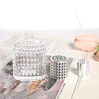 Offre Spéciale – Flacons de Parfum Vides Facettés en Verre Gaufré, Rechargeables, avec Emballage Personnalisable et Autocollants Logo Disponibles