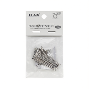 Ilan Broche Para Accesorio 30mm Plateado 120pc - Product Image 1