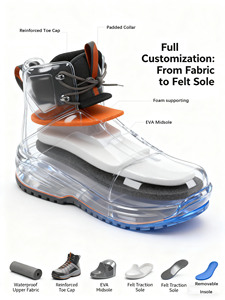 Botas de vadeo personalizadas para hombres, suela de escombros antideslizante, Material duradero cómodo, bueno para pesca o caza - Product Image 5