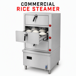 Vaporera Eléctrica Comercial de 20KW, 3 Niveles, Acero Inoxidable, de Alta Resistencia, para Restaurantes y Cantinas - Product Image 1