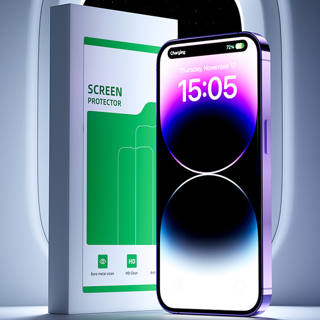 Phone Screen Protector for iPhone 17 HD Glass with Cleanroom Auxiliary Film Application for iPhone 16 Pro Max