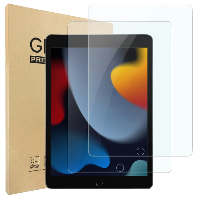Grade AAA 10.2-Inch Tempered Glass Film Screen Protector for iPad 7-10 iPad Pro 13 12.9 Mini 2024 Anti-Shock 9H 2.5D