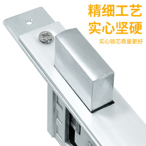 Serrure de porte en alliage d'aluminium, épaisseur 44-48mm, cylindre de qualité B pour porte en verre, ajustement universel - Product Image 4