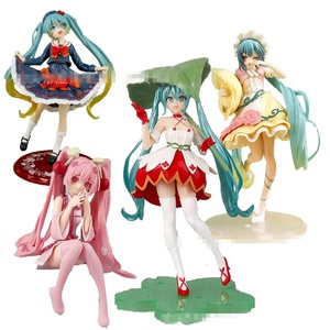 11 Styles Anime Statue <span class=keywords><strong>Miku</strong></span> pays des merveilles papillon oreiller marin costume feuilles d'érable <span class=keywords><strong>Sexy</strong></span> filles dessin animé jouets PVC Anime Figure - Product Image 1