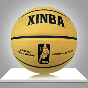 Alta Calidad Amarillo Cuero Hombres Baloncesto Tamaño 7 Juegos <span class=keywords><strong>Pelota</strong></span> - Product Image 2