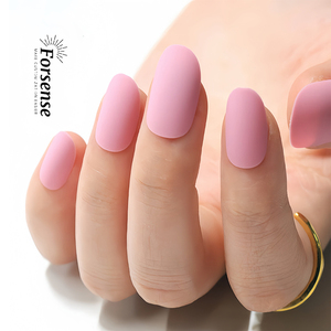 <span class=keywords><strong>Uñas</strong></span> Postizas <span class=keywords><strong>Rosa</strong></span> Intenso, <span class=keywords><strong>Uñas</strong></span> Falsas <span class=keywords><strong>Mate</strong></span>, <span class=keywords><strong>Uñas</strong></span> Postizas Cortas Ovaladas Esmeriladas, 24 <span class=keywords><strong>Uñas</strong></span> Artificiales de ABS de Marca Privada al por Mayor - Product Image 2
