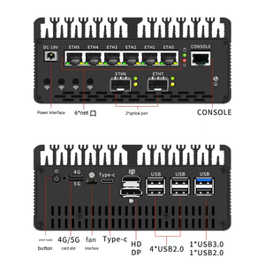 BKHD H15 Intel Core Ultra 7 155H Ultra 9 185H 6 LAN 2.5G Dispositivo de Red, Mini PC con IA de Borde - Product Image 2