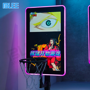 Slam <span class=keywords><strong>Dunk</strong></span> Sensor Juego de baloncesto interactivo Equipo de juego de baloncesto de 5 jugadores con soporte y pantalla - Product Image 6