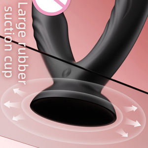 Double Ended Shock Realistische Dildo Sexspielzeug mit Saugnapf Fernbedienung G-Punkt Klitoris Anal Stimulation für Lesben Paar - Product Image 6
