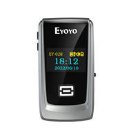 Lecteur de codes-barres portable mini 3 en 1 Eyoyo avec écran, affichage 10H, USB filaire, sans fil, Bluetooth 2.4G, 1D 2D, avec certifications CE, ROHS, FCC