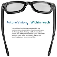 Gafas Inteligentes W610 2025 con Lente de Cámara de Reconocimiento de Fotos, para Música, Llamadas, IA, Preguntas y Respuestas, Grabación, Control Táctil, Marco de PC+ABS