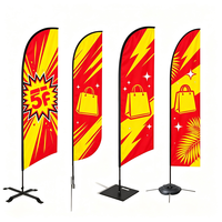 Drapeau à plumes de haute qualité pour les compétitions de course