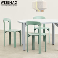 WISEMAX – meubles de salle à manger modernes, structure en bois massif noir, dossier rectangulaire, chaise de salle à manger pour restaurant, hôtel
