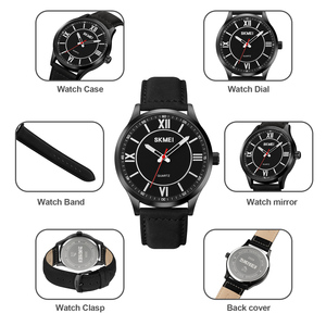Reloj Cuadrado Vintage Minimalista para Hombre, con Números Romanos, Correa de Cuero Impermeable, Reloj de Pulsera de Cuarzo - Product Image 3