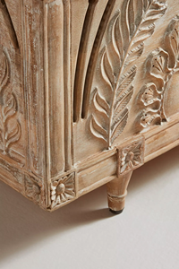 Meuble TV antique, buffet, armoire de rangement en bois sculpté à la <span class=keywords><strong>main</strong></span>, style traditionnel rustique, coffre de rangement - Product Image 6