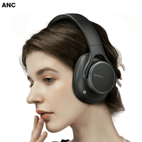 Auriculares Inalámbricos con Cancelación de Ruido Profunda de 45dB, BT 6.0, Controlador HiFi de 40mm, Sonido Estéreo con Decodificación de Audio HD