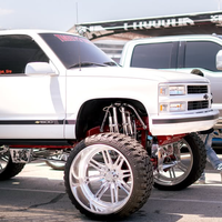 Roues de camion forgées à capuchons flottants polis personnalisés 20 ''-30'' pour DodgeRam,Ford,GMC,Chevy, PCD 6x5.5 8x6.5 8x170 8x180 8x200