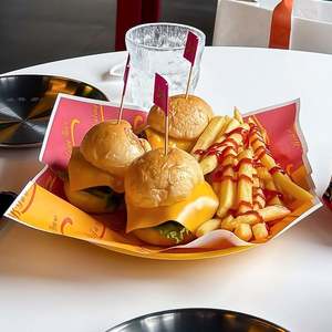 <b>Eco</b> <b>Friendly</b> Biodegradable Recyclable Custom Logo Printed Disposable Fried Chicken Sandwich <b>Wrapping</b> <b>Paper</b> Packaging - Product Image 5