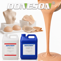 Silicone liquide souple réaliste pour le corps humain, série DSA-42XX A/B, silicone de moulage à durcissement à température ambiante 1:1