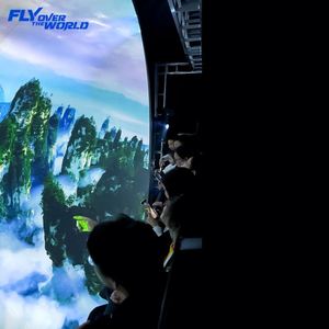 เครื่องจำลองโรงภาพยนตร์บิน 9 มิติ สำหรับใช้งานในร่ม/กลางแจ้ง อุปกรณ์ VR/AR/MR พร้อมแทร็คมองเห็นได้ด้วยตาเปล่า แท่นเคลื่อนที่แบบโลหะ/เหล็ก/MPC สำหรับสวนสนุก - Product Image 5