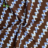 Tela Elástica de Nailon y Spandex, Transpirable y Suave al Tacto, 70D, 98% Nailon, Estampada, para Ropa Deportiva de Yoga y Sujetadores Deportivos