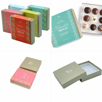 Boîte d'emballage rigide et élégante pour biscuits, emballage en carton, petite boîte cadeau pour bonbons, emballage vide, boîte à dessert personnalisée, boîte à chocolat