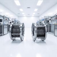 OEM/ODM Joint de dilatation métallique en acier inoxydable SS316L, à convolution angulaire en forme d'oméga, DN40 (1,5") PN16, raccord rapide pour usine pétrochimique