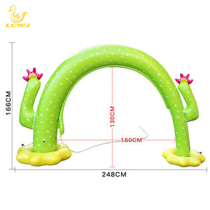 Fuente de Agua Inflable con Forma de Cactus LCWJ, Arco de 154x257cm, Juguete Infantil para Exteriores - Product Image 4