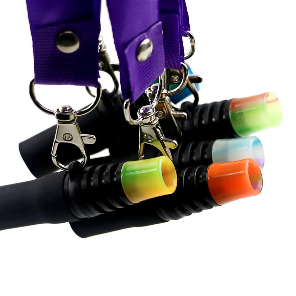 Customizable Resin Hookah shisha Mouthpieces Glow at night With Hang Rope