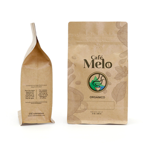 2025 tùy chỉnh giấy kraft cấp thực phẩm cao cho ống đồng in đáy phẳng Túi van Cà Phê Trà bao bì túi an ninh - Product Image 2