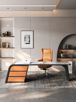Bureau de direction en bois minimaliste italien Qian Yang - Design moderne, simple et luxueux pour le bureau à domicile et l'étude