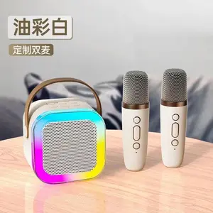 K12 microfone portátil k música artefato família ktv áudio conjunto Bluetooth microfone placa de som conjunto cantando