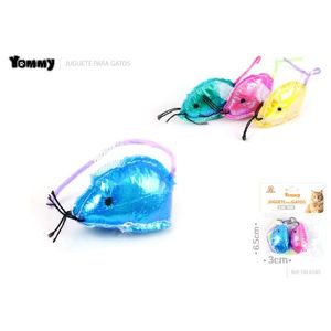 Jouet pour chat en tissu irisé avec herbe à chat, 6,5 cm, pour jeu interactif - Product Image 3