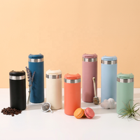 Mug de voyage classique en acier inoxydable à isolation sous vide, avec couvercle à ouverture rapide à une main, anti-fuite, large ouverture, 6-12 heures