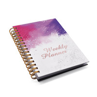 Servicio de Impresión de Libros, Encuadernación Espiral de Lujo, Papel A4, Diario, Agenda, Logotipo Personalizado, Cuaderno Semanal/Diario Elegante, Caja de Regalo