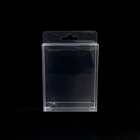 Boîte d'emballage alimentaire pliable transparente en PET/PVC écologique avec gaufrage, recyclable, pour cadeaux, vente en gros