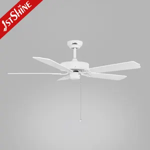 1stshine led ceiling fan low price 52 inch ac motor 5 MDF blades decorative ceiling fan