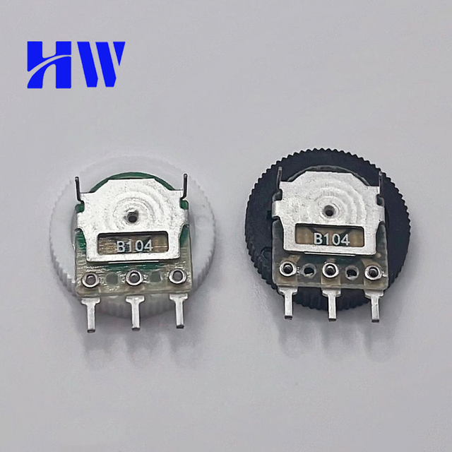 DB-1001 B103 B203 B503 50K 10K 1K 20K 2K 5K 100K 16mm 20mm Single  Dial Taper Volume Wheel Potentiometer